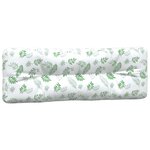 vidaXL Coussins de palette lot de 3 motif de feuilles tissu
