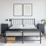 vidaXL Tables de chevet 2 Pièces anthracite 36x39x68 cm