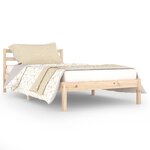 vidaXL Cadre de lit bois de pin massif 100x200 cm