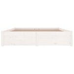 vidaXL Cadre de lit avec tiroirs Blanc 180x200 cm Super King
