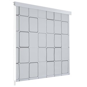 vidaXL Store roulant de douche 160x240 cm Carré