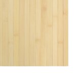 vidaXL Tapis rectangulaire naturel clair 100x100 cm bambou