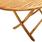 vidaXL Ensemble à manger de jardin 7Pièces bois d'acacia solide textilène