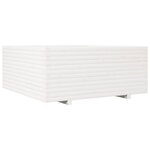 vidaXL Jardinière blanc 110x110x49 5 cm bois de pin massif