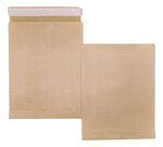 Lot de 100 enveloppes pochettes kraft armé à soufflet marron 280 x 365 + 30 mm