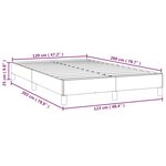 vidaXL Cadre de lit Bleu 120 x 200 cm Tissu