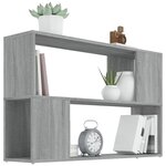 vidaXL Bibliothèque Sonoma gris 100x24x63 cm Bois d'ingénierie