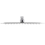 vidaXL Tête de douche plongeante carrée en acier inoxydable 25x25 cm