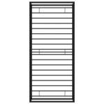 vidaXL Cadre de lit Noir Métal 90x200 cm