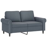 vidaXL Ensemble de canapés 3 Pièces avec coussins Gris foncé Velours