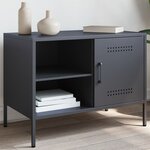 vidaXL Meuble TV anthracite 68x39x50 5 cm acier