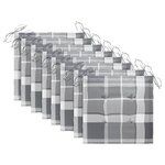 vidaXL Chaises à manger d'extérieur lot de 8 et coussins Acacia massif