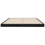 vidaXL Cadre de lit sans matelas noir 135x190 cm bois de pin massif