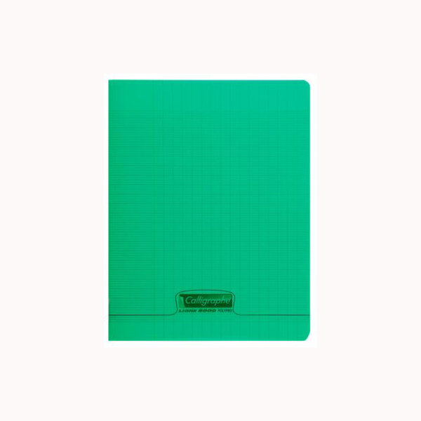 Cahier piqué POLYPRO 21x29,7 cm 96p séyès 90g Vert CALLIGRAPHE