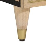 vidaXL Tables de chevet 2 Pièces 40x33x46 cm Bois de manguier solide