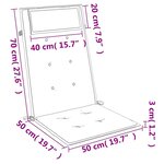 vidaXL Coussins de chaise à dossier haut lot de 4 vert vif