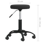 vidaXL Chaise de salle à manger Noir Velours