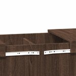 vidaXL Table basse chêne marron 100x55x40 cm bois d'ingénierie