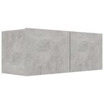 vidaXL Ensemble de meuble TV 6 Pièces Gris béton Bois d'ingénierie