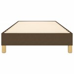 vidaXL Cadre de lit sans matelas marron foncé 90x190 cm tissu