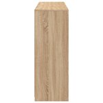 vidaXL Buffets avec lumières LED 3 Pièces chêne sonoma bois d'ingénierie