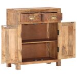 vidaXL Buffet 65x30x75 cm Bois de manguier massif brut