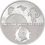 Pièce de monnaie en Platine 250 Dollars g 31.1 (1 oz) Millésime 2024 Real Heroes ASTRONAUT