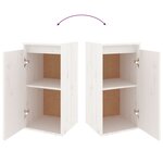 vidaXL Meubles TV 6 Pièces Blanc Bois massif de pin