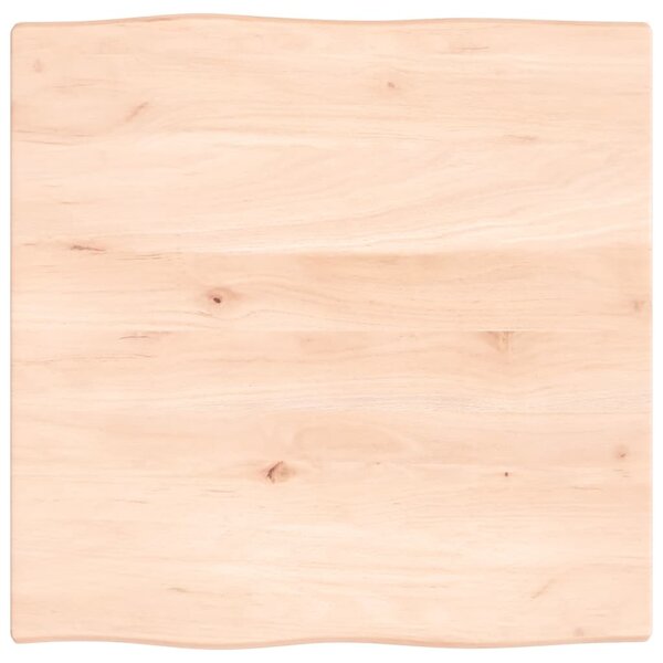 vidaXL Dessus de table bois chêne massif non traité bordure assortie