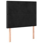 vidaXL Cadre de lit avec tête de lit Noir 120x200 cm Velours