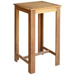 vidaXL Table et chaises de bar 3 Pièces Bois d'acacia massif