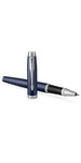 PARKER IM Stylo roller  bleu mat  Recharge noire pointe fine  Coffret cadeau