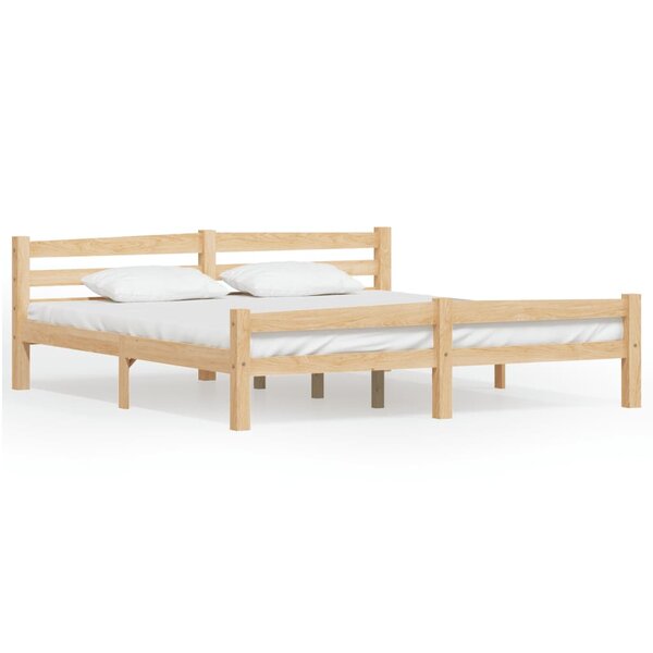 vidaXL Cadre de lit Bois de pin massif 180x200 cm
