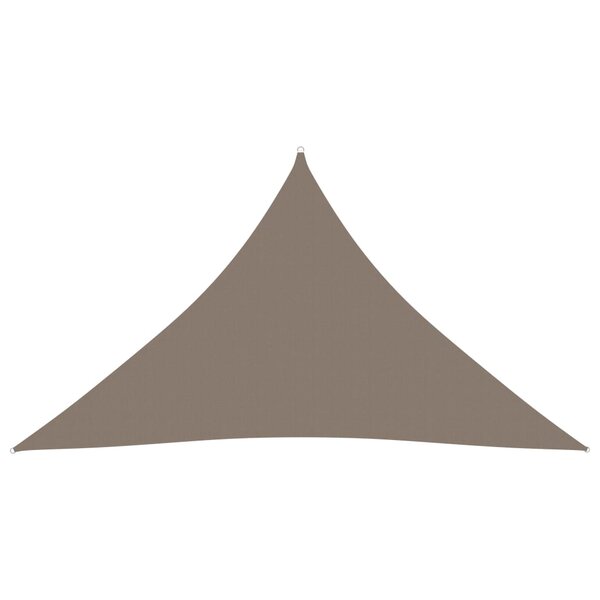 vidaXL Voile de parasol tissu oxford triangulaire 3 5x3 5x4 9 m taupe