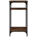 vidaXL Table d'appoint Chêne fumé 40x30x75 cm Bois d'ingénierie