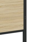 vidaXL Cadre de lit métal avec tête de lit et pied de lit 137x190 cm