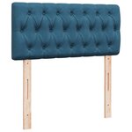 vidaXL Sommier à lattes de lit avec matelas Bleu foncé 90x200 cm