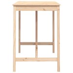 vidaXL Table de bar 140x80x110 cm Bois massif de pin