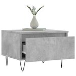 vidaXL Tables basses 2 Pièces gris béton 50x46x35 cm bois d'ingénierie