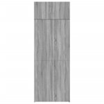 vidaXL Armoire de rangement sonoma gris 80x42 5x225 cm