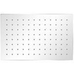 vidaXL Tête de douche plongeante rectangulaire en acier inoxydable 20x30 cm