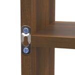 vidaXL Étagère murale 8 compartiments Chêne marron