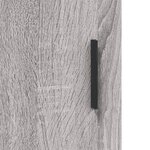 vidaXL Buffet haut Sonoma gris 34 5x34x180 cm Bois d'ingénierie