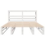 vidaXL Cadre de lit sans matelas blanc 160x200 cm bois de pin massif