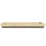 vidaXL Cadre de lit chêne sonoma 100x200 cm bois d'ingénierie