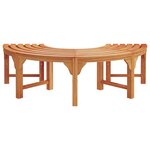 Banc d'arbre extérieur vidaXL 160 cm en bois massif d'eucalyptus