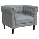 vidaXL Ensemble de canapés 3 Pièces gris clair tissu
