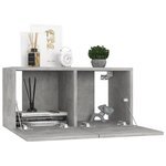 vidaXL Ensemble de meubles TV 5 Pièces Gris béton Bois d'ingénierie