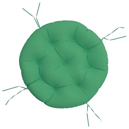 vidaXL Coussin rond vert Ø 60 x11 cm tissu oxford