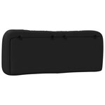 vidaXL Coussin de tête de lit noir 140 cm similicuir